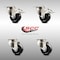 Service Caster 3 Inch 316SS Soft Rubber Wheel Swivel Top Plate Caster Lock Brakes SCC, 2PK SCC-SS316TTL20S314-SRS-2-S-2 - alternate 4